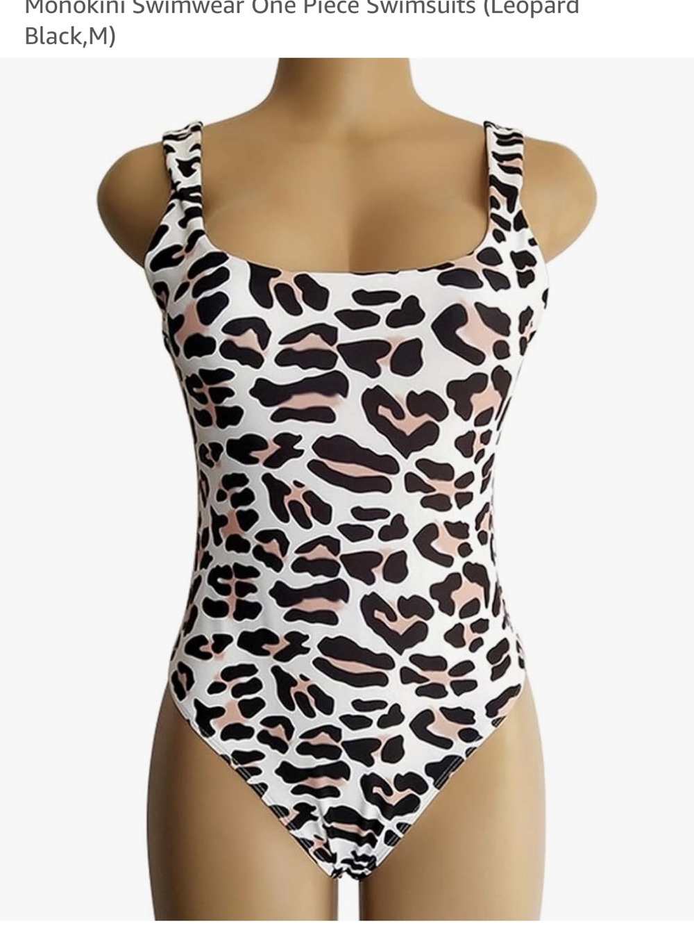 Leopard Print One-Piece Swimsuit